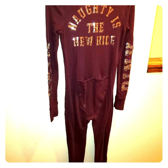 PINK Victoria's Secret Other - Pink naughty is the new nice onesie